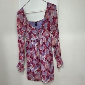 Target Purple and Red Floral Dress